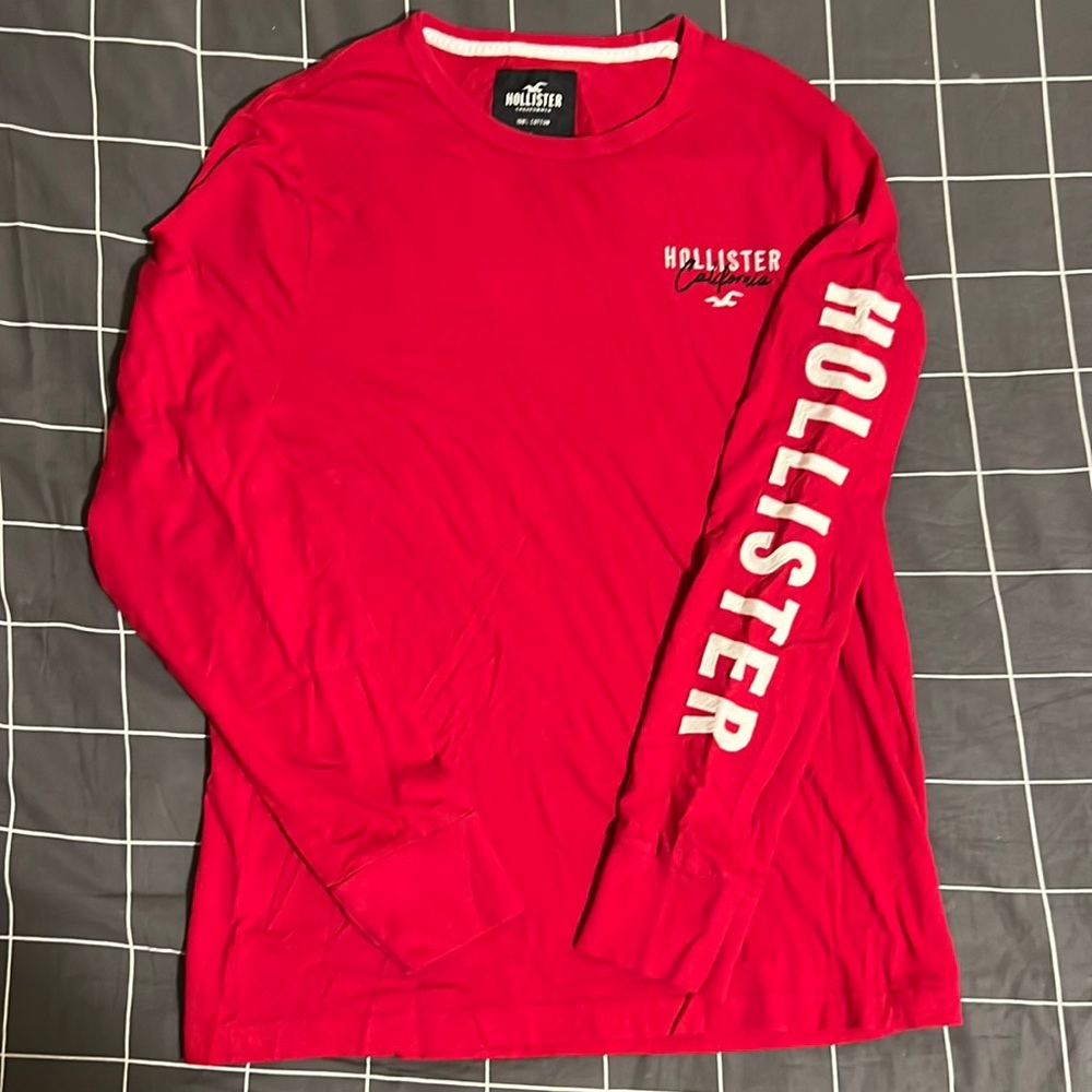 Hollister Red Long Sleeve Tee (Lg)